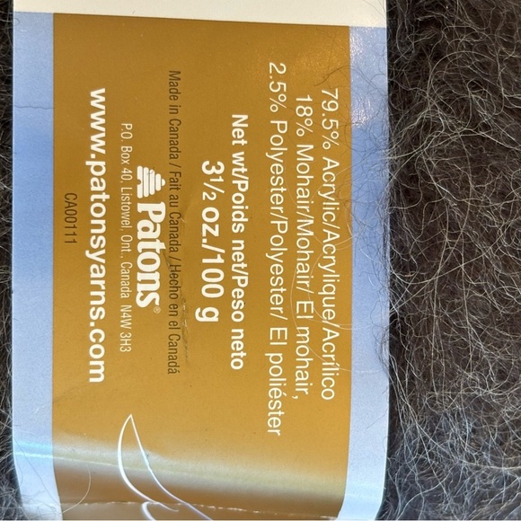 Patons Hometown Divine NWT super bulky deep grey acrylic mohair bundle lot 3 - Picture 6 of 10